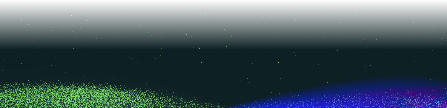 Footer background with particle effects